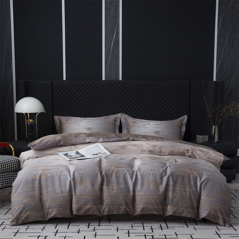 Bộ chăn ga gối đệm in kỹ thuật số 100S cotton thiết kế mới