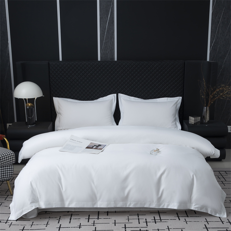 Bộ chăn ga gối đệm bằng vải 50% Cotton 50% Polyester 300TC cho khách sạn Star