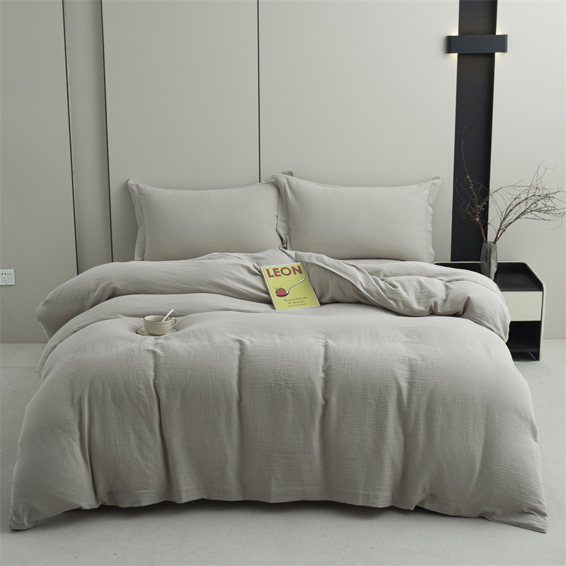 Bộ chăn ga gối đệm hai lớp gạc 100% vải cotton siêu mềm