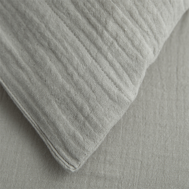 Bộ chăn ga gối đệm hai lớp gạc 100% vải cotton siêu mềm Bộ chăn ga gối đệm hai lớp gạc 100% vải cotton siêu mềm