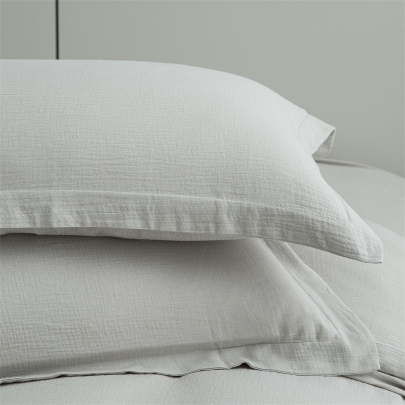 Bộ chăn ga gối đệm hai lớp gạc 100% vải cotton siêu mềm Bộ chăn ga gối đệm hai lớp gạc 100% vải cotton siêu mềm