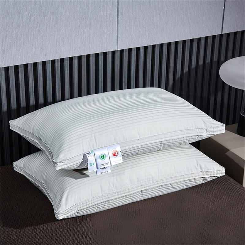 Gối nhồi bông ba lớp Vịt Gối sọc Sateen