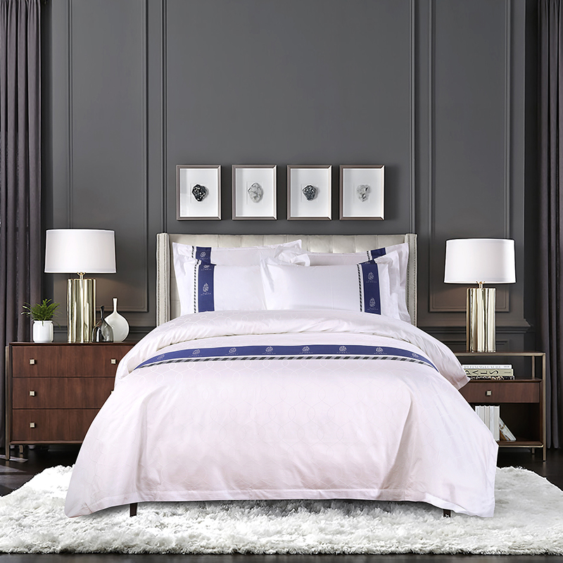 Bộ đồ giường 100% cotton được nhuộm bằng sợi tùy chỉnh